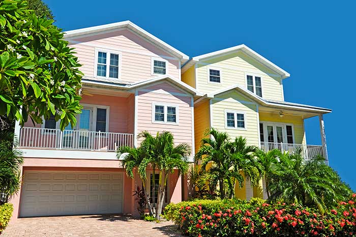 Coastal South Carolina beach house with garage